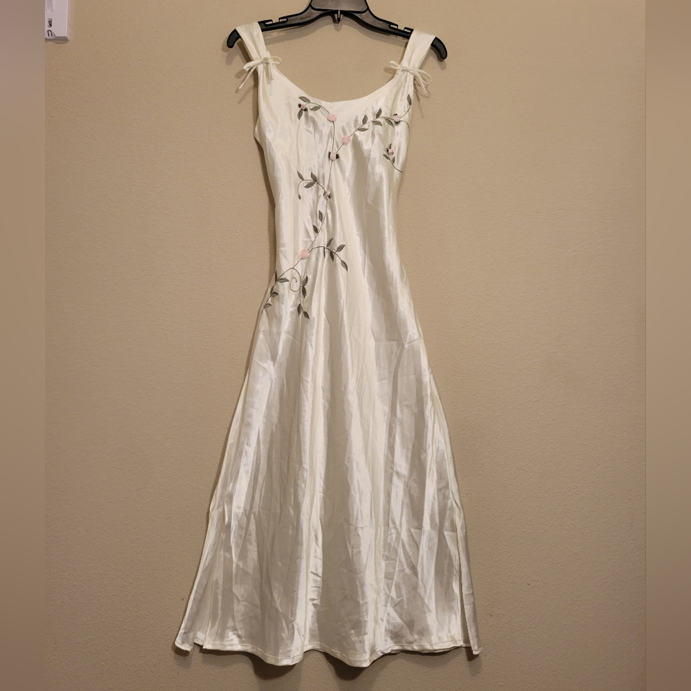 Vintage Whispers Satin Nightgown